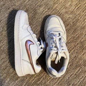 Nike rose gold court Air Force 1 sz. 9.5
